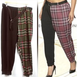 New Look Trouser Pant Women's Plus Size 3X Loose Two Tone